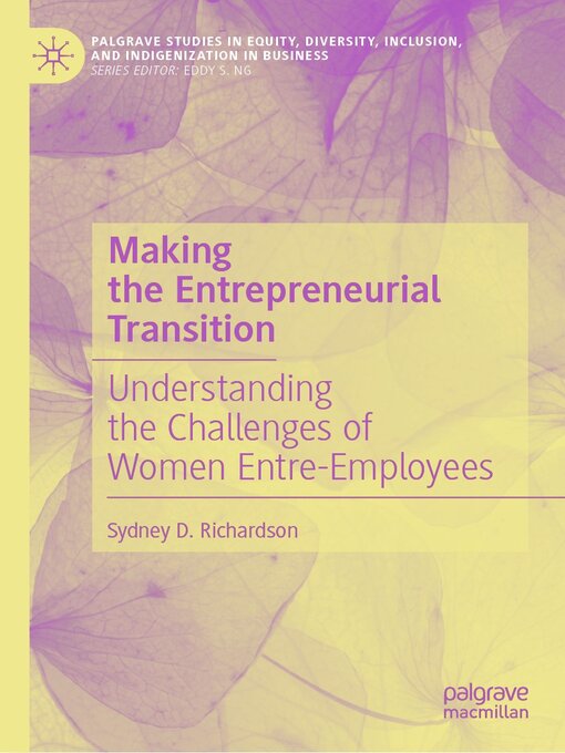 Title details for Making the Entrepreneurial Transition by Sydney D. Richardson - Available